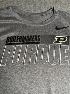 Nike Purdue Boilermakers Long Sleeve Dri-Fit T-Shirt Tee Grau Herren XL - Bild 1 von 6