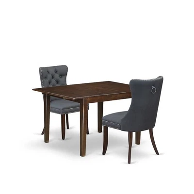 3 Piece Dining Set Consists of a Rectangle Kitchen Table with Butterfly Leaf - Image 1 of 4