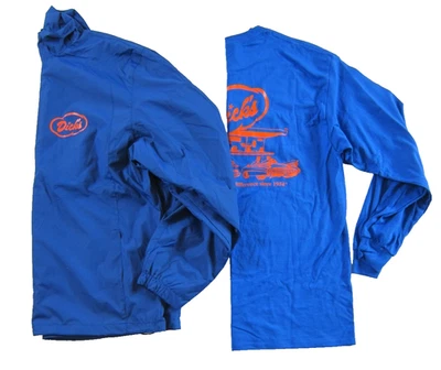 New Dick's Drive In Restaurant Seattle Blue Orange Jacket Long Sleeve T-Shirt L - Image 1 of 4