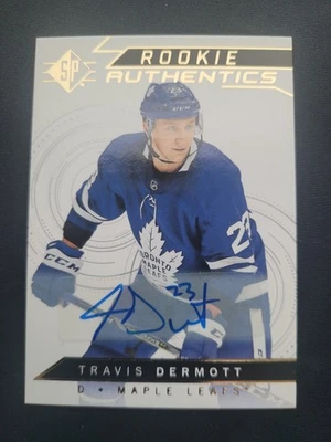 2018-19 SP Rookie Authentics Travis Dermott Auto #132 - Image 1 of 3