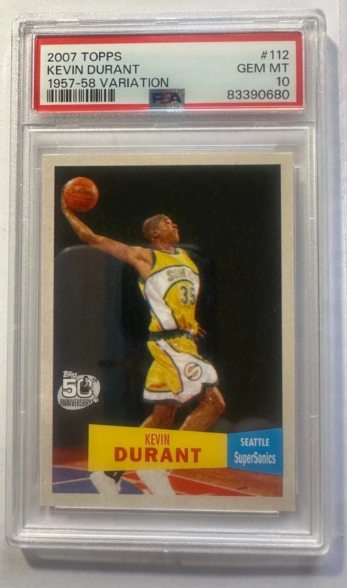 Kevin Durant Basketball Grade 10 Rookie Sports Trading Cards