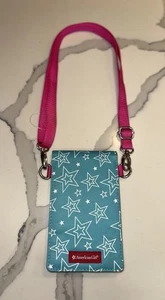 BOLSO BANDOLERA AMERICAN GIRL CARTERA MONEDERO AZUL BLANCO ESTRELLAS CORREA AJUSTABLE - Imagen 1 de 22