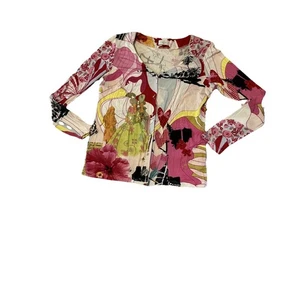 elegance Paris Top bloue vintage Women’s Sz-s - Picture 1 of 8