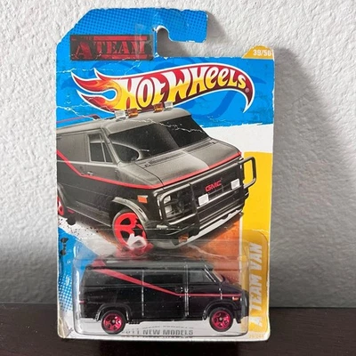 Hot Wheels A-Team Van Die-Cast 2011 #39/50 New on Card (GMC Vandura) - Image 1 of 2