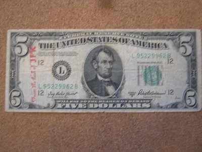1950B $5 FRN "From the Desk of JFK" Keepsake Note - Image 1 of 2