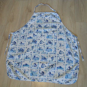 Delantal de cocina vintage Souvenir Holland - folk de los Países Bajos - Imagen 1 de 12