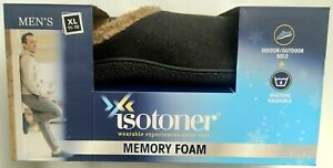 CL Isotoner Men's Black Memory Foam Slippers (XL - Size 11/12) - New