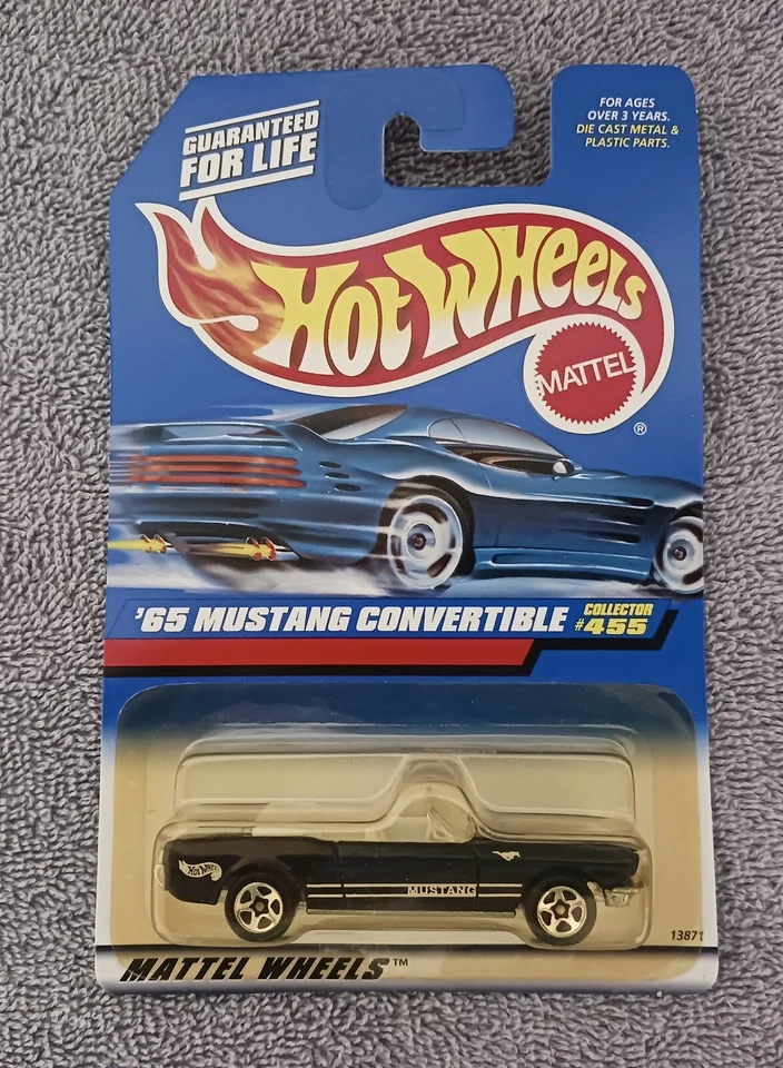 Ford Mustang 1997 convertible #455 Hot Wheels '65 (1965) nuevo en equipamiento Foto 1 de 2
