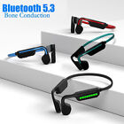 Bone Conduction Headphones Bluetooth 5.3 Wireless Earbuds Outdoor Sport Headsets