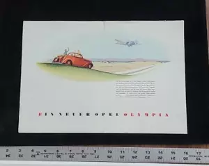 Opel Olympia German Prospekt Sales Brochure Written in German - Picture 1 of 17