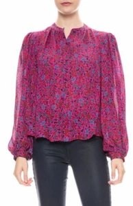 Blusa ASHLYNN ROSA FUCSIA 100% SEDA TALLA 8 NUEVA CON ETIQUETAS VERONICA BEARD Top Mujer - Imagen 1 de 12