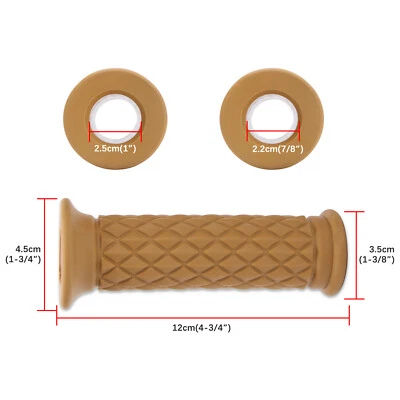 7/8" 22mm 25mm Motorcycle Handlebar Hand Grips For Honda Kawasaki Yamaha Suzuki - Image 1 of 4