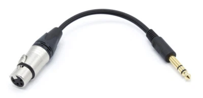 Cabo Sennheiser 6,35 mm (1/4") macho para 4 pinos (NC4FXX) XLR fêmea/estoque HD-650 - Imagem 1 de 4