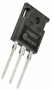 5PCSInfineon 47N60C3  N-channel MOSFET 47A 650 V CoolMOS C3, 3-Pin TO-247 - Picture 1 of 1