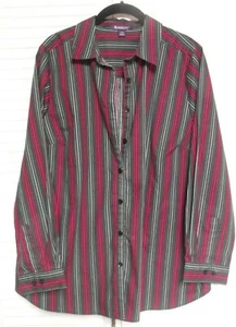 Women's "Roaman's" Blouse, Size 16W. Multicolored Stripes - Picture 1 of 5