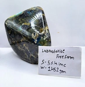 Polished Labradorite Freeform: High Flash Free Standing Crystal Display Specimen - Picture 1 of 6