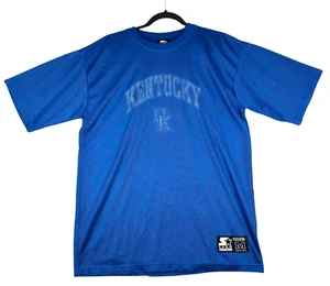 Vintage Kentucky Wildcats Starter Jersey Mens Medium Blue Short Sleeve *read - Picture 1 of 9
