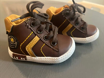 Нарядный повседневный коричневый высоты верхний ботинки Baby Shoes - Изображение 1 из 4