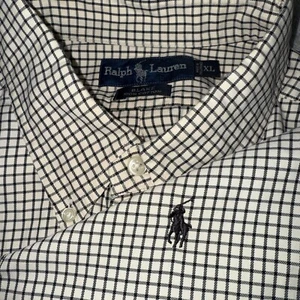 Camisa Polo Ralph Lauren De Colección Para Hombres XL Oxford Blake Abotonada A Cuadros Informal - Imagen 1 de 11
