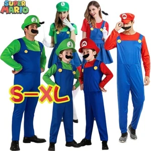 Super Bros Men/Women Adult/Kids Cosplay Fancy Dress HalloweenCostume - Picture 1 of 20