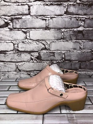 Zapatos mules AQUATALIA rosa charol punta cuadrada tacón para mujer talla 8M EE. UU./39EU Foto 1 de 4