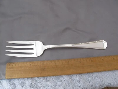 Gorham Sterling FAIRFAX (1910) Large COLD MEAT FORK-8 5/8 Inches-Unused - Image 1 of 4