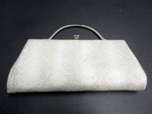 Bolso sin asas vintage para mujer con asa de metal plegable años 50-60 - Imagen 1 de 8