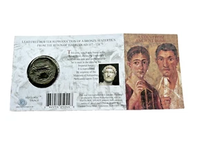 Hadrian Bronze Sestertius Ancient Roman Reproduction Coin - Picture 1 of 2