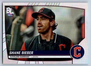 Tarjeta de béisbol 2023 Topps Big League #218 Shane Bieber Cleveland Guardians - Imagen 1 de 2