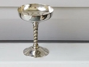 RARO ANTIGUO VENECIA PLATO DE PLATA COPA DE CHAMPÁN TALLO DE VID RETORCIDO - Imagen 1 de 9