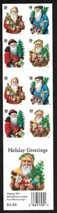 #3540d 34c Christmas 2001 -Old World Santa- Bkt Pane of 20 MNH Plt #S1111 - Picture 1 of 2