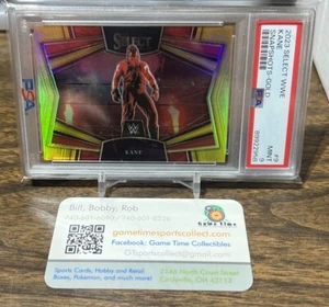 2023 Select Kane WWE Snapshots True Gold Prizm #3/10 PSA 9 Big Red Machine HOF - Foto 1 di 2