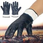 Nitrile Canvas Working Glove Nonslip Thicken Gauntlets Dipped Rubber Gloves