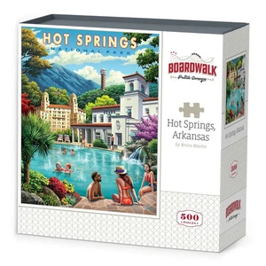 Hot Springs Arkansas 500 Piece Jigsaw Puzzle Boardwalk New - Picture 1 of 3