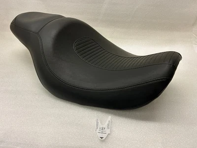 Harley-Davidson 04-05 Dyna FXD Low Wide Super Glide Seat Ribbed 2-Up 53078-04 - Image 1 of 4