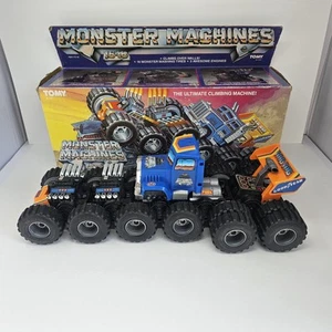 Monster Machines 16x16 Rad Rig Made In Japan 1986 Tomy Complete W/box - Picture 1 of 22