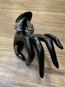 Authentic Alexis Bittar Cuff Open Hinge Bracelet Swarovski Crystals $425 - Picture 1 of 8