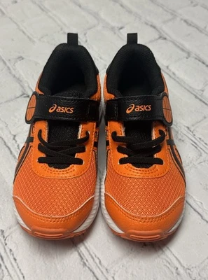 Zapatos para correr ASICS para niños naranja negro talla 11 CONTENDEN 7º patio escolar Foto 1 de 4