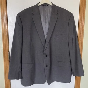 Lauren Ralph Lauren 100% Wool Men’s Suit Jacket Sport Coat Blazer Gray 54R - Picture 1 of 12