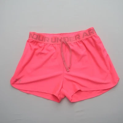 Under Armour Girls Youth Gym Shorts Size Large YLG Athletic Workout Pink - Image 1 of 4