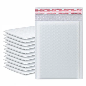 200 Stück #1 7,25x11 Poly Luftpolster Versandtaschen Gepolsterte Umschläge Hergestellt in den USA - Bild 1 von 5