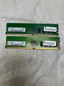 (2) Kingston 8GB PC4-2400 DDR4 Desktop RAM HP  854913-001 - Picture 1 of 4