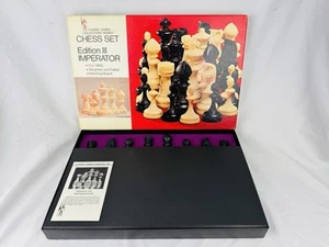 Juego de Ajedrez Peter Ganine Imperator III Todo Original 3 1/8" King Weighted Fekted - Imagen 1 de 5