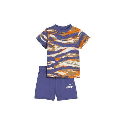 Camiseta Pantalones Cortos PUMA Minicats Essential Camuflaje Niños Pequeños Azul Informal Prendas para el torso Foto 1 de 4