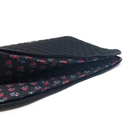 Funda para portátil Vera Bradley-clásica negra-acolchada, #15785-081 nueva con etiquetas Foto 1 de 4