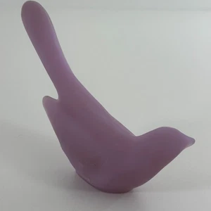 Fenton Art Glass Satin Lavender Happiness Long Tail Bird - Orig. Label - Picture 1 of 6