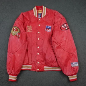Vintage San Francisco 49ers Jacke Herren Medium NFL Super Bowl XXIV 90s Campri - Bild 1 von 13