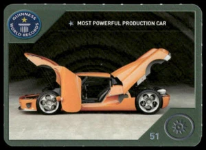 2006 Guinness World Records Trade & Play Insert #51 Most Powerful Production Car - Picture 1 of 2