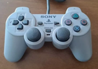 SONY CONTROLLER DUALSHOCK ANALOG ORIGINALE PS1 PSone PSX PS2 JOYPAD COME NUOVO - Immagine 1 di 3