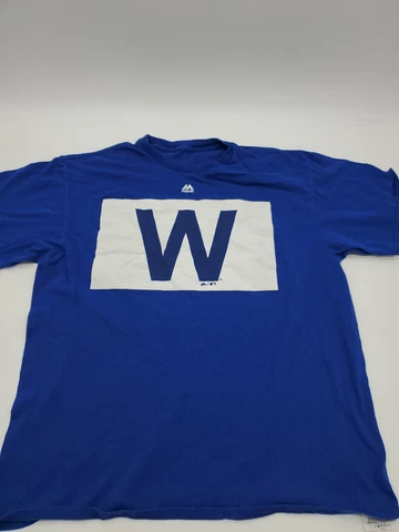 Majestic XL TG EG Blue Sports W logo Men Shirt..T65 Cover